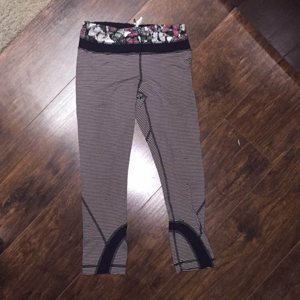 Lululemon capris leggings striped size 2